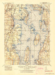 Narragansett Bay Rhode Island Historical topographic map, 1:62500 scale, 15 X 15 Minute, Year 1919