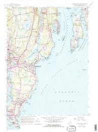Narragansett Pier Rhode Island Historical topographic map, 1:24000 scale, 7.5 X 7.5 Minute, Year 1957