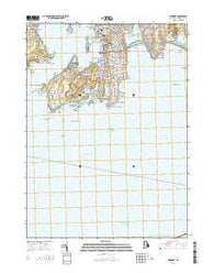 Newport Rhode Island Current topographic map, 1:24000 scale, 7.5 X 7.5 Minute, Year 2015
