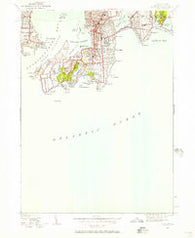 Newport Rhode Island Historical topographic map, 1:24000 scale, 7.5 X 7.5 Minute, Year 1939