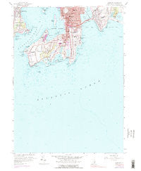 Newport Rhode Island Historical topographic map, 1:24000 scale, 7.5 X 7.5 Minute, Year 1957