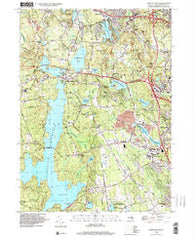 North Scituate Rhode Island Historical topographic map, 1:24000 scale, 7.5 X 7.5 Minute, Year 1996