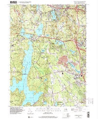 North Scituate Rhode Island Historical topographic map, 1:24000 scale, 7.5 X 7.5 Minute, Year 1996
