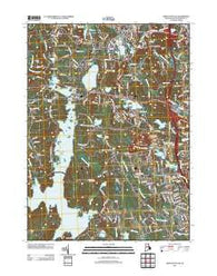 North Scituate Rhode Island Historical topographic map, 1:24000 scale, 7.5 X 7.5 Minute, Year 2012