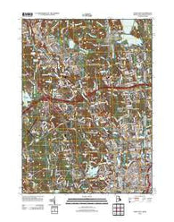 Pawtucket Rhode Island Historical topographic map, 1:24000 scale, 7.5 X 7.5 Minute, Year 2012