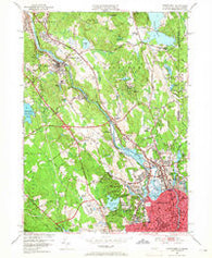 Pawtucket Rhode Island Historical topographic map, 1:24000 scale, 7.5 X 7.5 Minute, Year 1949