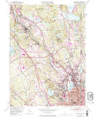 Pawtucket Rhode Island Historical topographic map, 1:24000 scale, 7.5 X 7.5 Minute, Year 1949