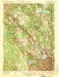 Pawtucket Rhode Island Historical topographic map, 1:31680 scale, 7.5 X 7.5 Minute, Year 1938