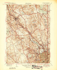 Pawtucket Rhode Island Historical topographic map, 1:31680 scale, 7.5 X 7.5 Minute, Year 1944