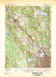 Pawtucket Rhode Island Historical topographic map, 1:31680 scale, 7.5 X 7.5 Minute, Year 1942
