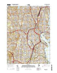Providence Rhode Island Current topographic map, 1:24000 scale, 7.5 X 7.5 Minute, Year 2015