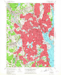 Providence Rhode Island Historical topographic map, 1:24000 scale, 7.5 X 7.5 Minute, Year 1957