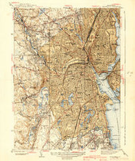 Providence Rhode Island Historical topographic map, 1:31680 scale, 7.5 X 7.5 Minute, Year 1939