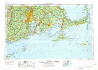 Providence Rhode Island Historical topographic map, 1:250000 scale, 1 X 2 Degree, Year 1947