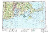 Providence Rhode Island Historical topographic map, 1:250000 scale, 1 X 2 Degree, Year 1947