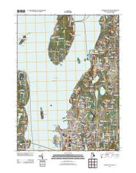 Prudence Island Rhode Island Historical topographic map, 1:24000 scale, 7.5 X 7.5 Minute, Year 2012