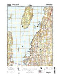 Prudence Island Rhode Island Current topographic map, 1:24000 scale, 7.5 X 7.5 Minute, Year 2015