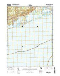 Quonochontaug Rhode Island Current topographic map, 1:24000 scale, 7.5 X 7.5 Minute, Year 2015