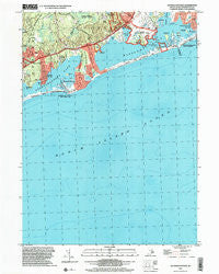 Quonochontaug Rhode Island Historical topographic map, 1:24000 scale, 7.5 X 7.5 Minute, Year 2001