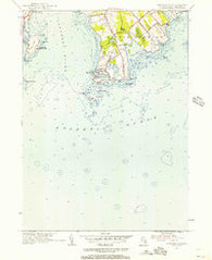 Sakonnet Point Rhode Island Historical topographic map, 1:24000 scale, 7.5 X 7.5 Minute, Year 1955