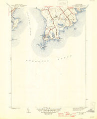 Sakonnet Point Rhode Island Historical topographic map, 1:31680 scale, 7.5 X 7.5 Minute, Year 1942