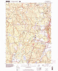 Slocum Rhode Island Historical topographic map, 1:24000 scale, 7.5 X 7.5 Minute, Year 1996