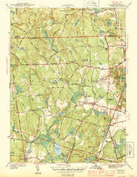Slocum Rhode Island Historical topographic map, 1:31680 scale, 7.5 X 7.5 Minute, Year 1943