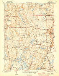 Slocum Rhode Island Historical topographic map, 1:31680 scale, 7.5 X 7.5 Minute, Year 1943