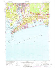 Watch Hill Rhode Island Historical topographic map, 1:24000 scale, 7.5 X 7.5 Minute, Year 1953