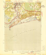 Watch Hill Rhode Island Historical topographic map, 1:31680 scale, 7.5 X 7.5 Minute, Year 1944