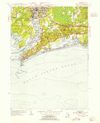 Watch Hill Rhode Island Historical topographic map, 1:31680 scale, 7.5 X 7.5 Minute, Year 1953