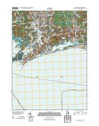 Watch Hill Rhode Island Historical topographic map, 1:24000 scale, 7.5 X 7.5 Minute, Year 2012