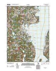 Wickford Rhode Island Historical topographic map, 1:24000 scale, 7.5 X 7.5 Minute, Year 2012