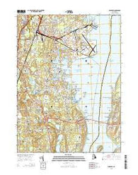 Wickford Rhode Island Current topographic map, 1:24000 scale, 7.5 X 7.5 Minute, Year 2015