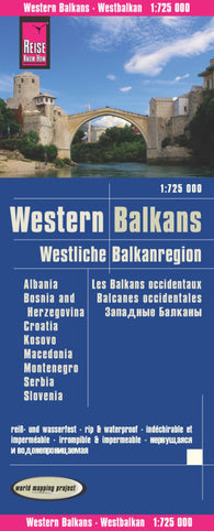 Buy map Western Balkans Road Map