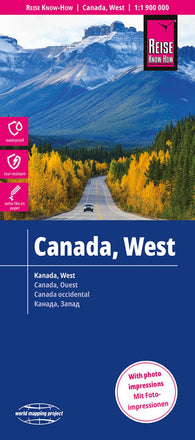 Buy map Kanada west = West Canada = Canada, ouest