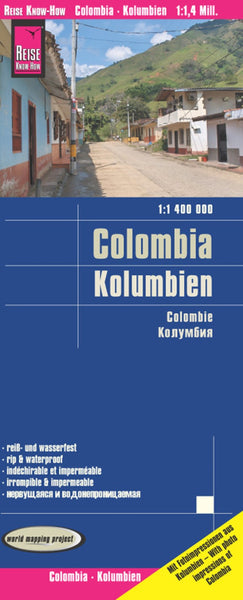 Buy map Colombia Road Map