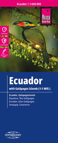 Buy map Ecuador, Galápagos Road Map