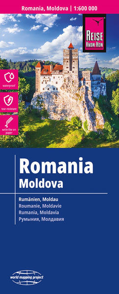 Buy map Romania, Moldova Road Map