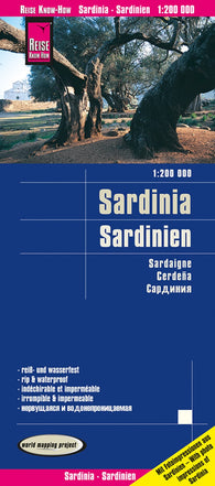 Buy map Sardinia Island Map