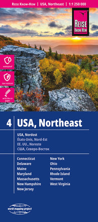 Buy map USA 04 Northeast Road Map