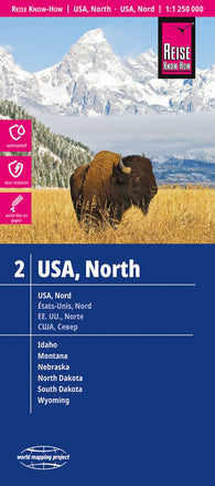 Buy map USA, North Road Map