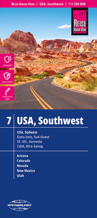 Buy map USA 07 Southwest Road Map