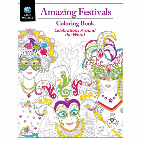 Buy map Amazing Festivals Coloring Book