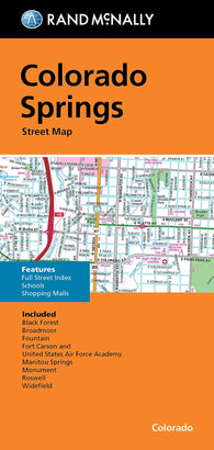 Buy map Colorado Springs, Folded Street Map