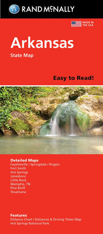 Buy map Arkansas Easy-to-Read Folded Map