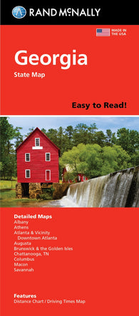 Buy map Georgia Easy to Read Folded Map