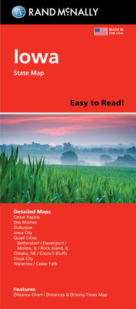 Buy map Iowa : Easy to Read : Folded Map