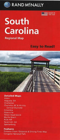 Buy map South Carolina Easy to Read Folded Map