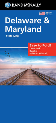 Buy map Delaware and Maryland, Easy to Fold